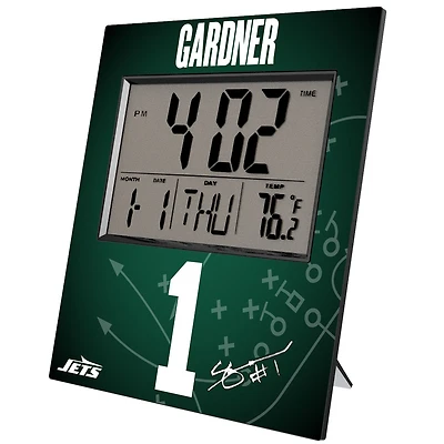 Keyscaper Ahmad Sauce Gardner New York Jets Digital Desk & Wall Clock