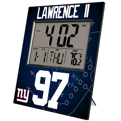 Keyscaper Dexter Lawrence II New York Giants Digital Desk & Wall Clock