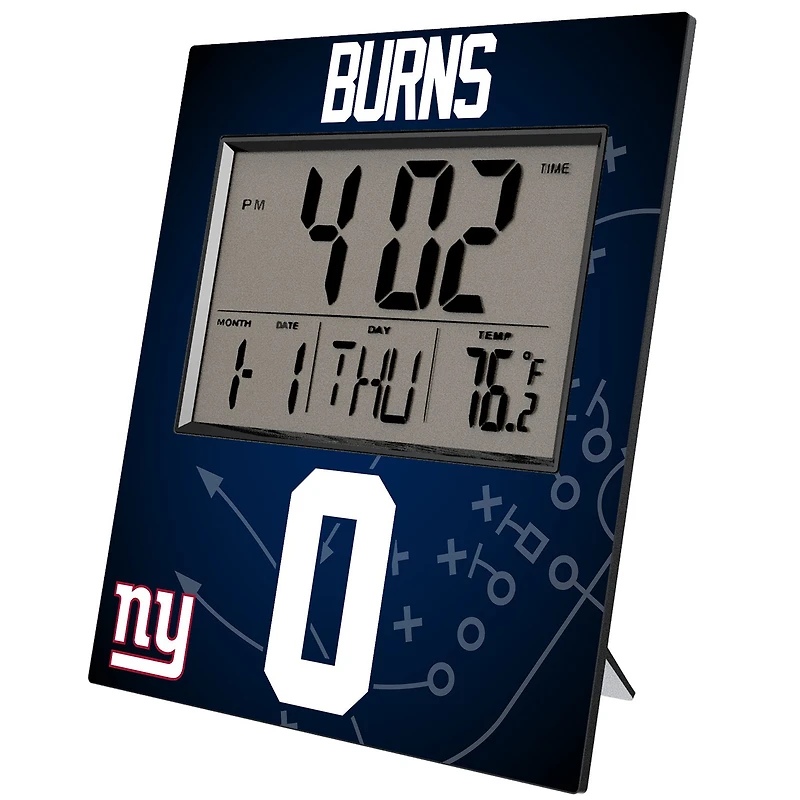 Keyscaper Brian Burns New York Giants Digital Desk & Wall Clock