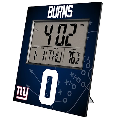 Keyscaper Brian Burns New York Giants Digital Desk & Wall Clock