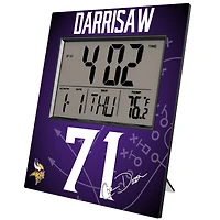 Keyscaper Christian Darrisaw Minnesota Vikings Digital Desk & Wall Clock