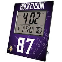 Keyscaper T.J. Hockenson Minnesota Vikings Digital Desk & Wall Clock