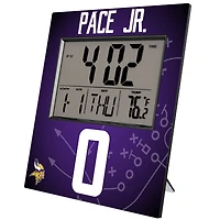 Keyscaper Ivan Pace Jr Minnesota Vikings Digital Desk & Wall Clock