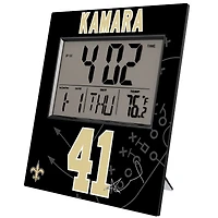 Keyscaper Alvin Kamara New Orleans Saints Digital Desk & Wall Clock