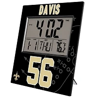 Keyscaper Demario Davis New Orleans Saints Digital Desk & Wall Clock