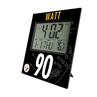 Keyscaper T.J. Watt Pittsburgh Steelers Digital Desk & Wall Clock