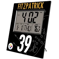 Keyscaper Minkah Fitzpatrick Pittsburgh Steelers Digital Desk & Wall Clock