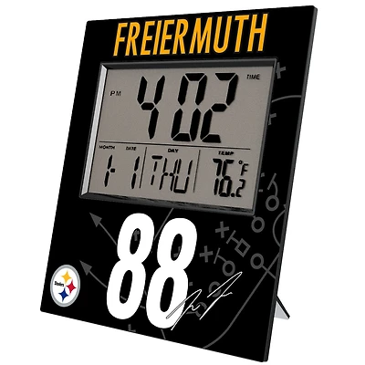 Keyscaper Pat Freiermuth Pittsburgh Steelers Digital Desk & Wall Clock