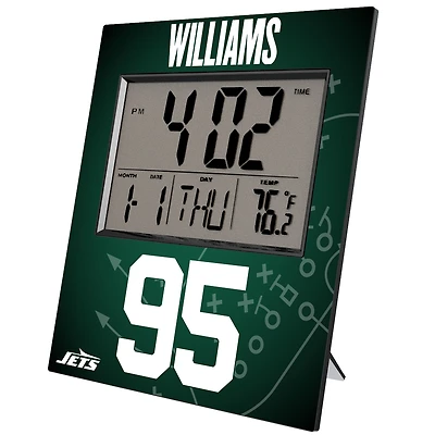 Keyscaper Quinnen Williams New York Jets Digital Desk & Wall Clock