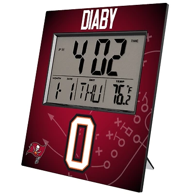 Keyscaper YaYa Diaby Tampa Bay Buccaneers Digital Desk & Wall Clock