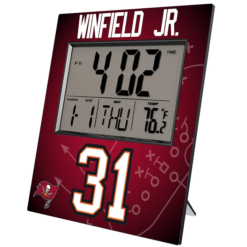 Keyscaper Antoine Winfield Jr. Tampa Bay Buccaneers Digital Desk & Wall Clock