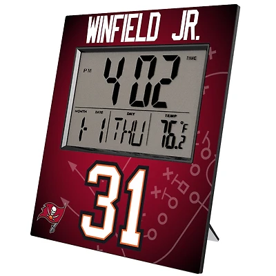 Keyscaper Antoine Winfield Jr. Tampa Bay Buccaneers Digital Desk & Wall Clock