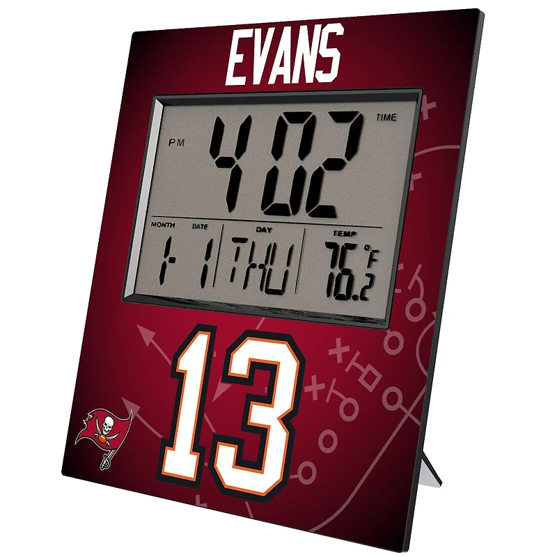 Keyscaper Mike Evans Tampa Bay Buccaneers Digital Desk & Wall Clock