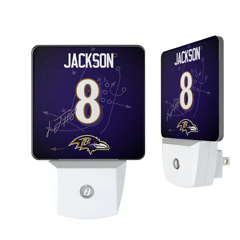 Keyscaper Lamar Jackson Baltimore Ravens  Nightlight 2-Pack