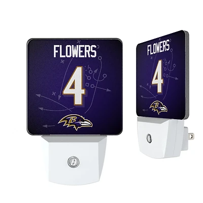 Keyscaper Zay Flowers Baltimore Ravens  Nightlight 2-Pack