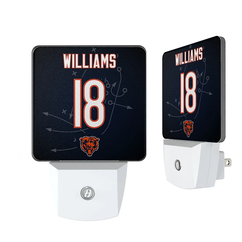 Keyscaper Caleb Williams Chicago Bears Nightlight 2-Pack