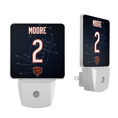 Keyscaper D.J. Moore Chicago Bears  Nightlight 2-Pack