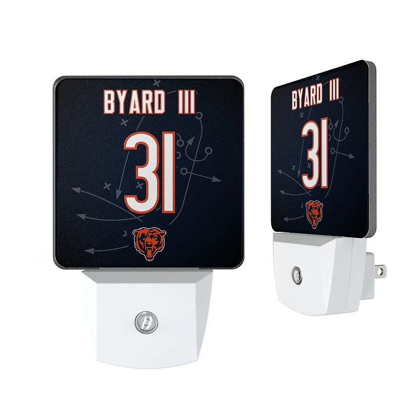 Keyscaper Kevin Byard III Chicago Bears  Nightlight 2-Pack