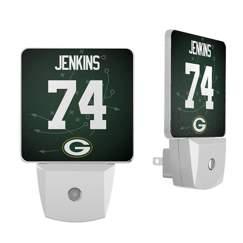 Keyscaper Elgton Jenkins Green Bay Packers  Nightlight 2-Pack