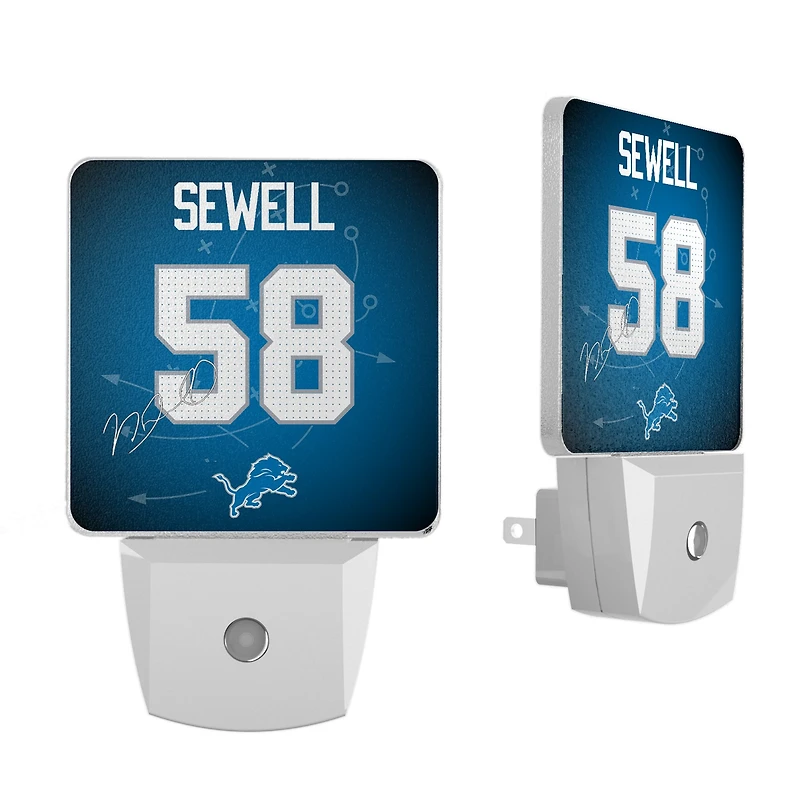 Keyscaper Penei Sewell Detroit Lions  Nightlight 2-Pack