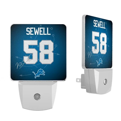 Keyscaper Penei Sewell Detroit Lions  Nightlight 2-Pack