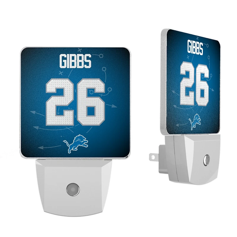 Keyscaper Jahmyr Gibbs Detroit Lions Nightlight 2-Pack