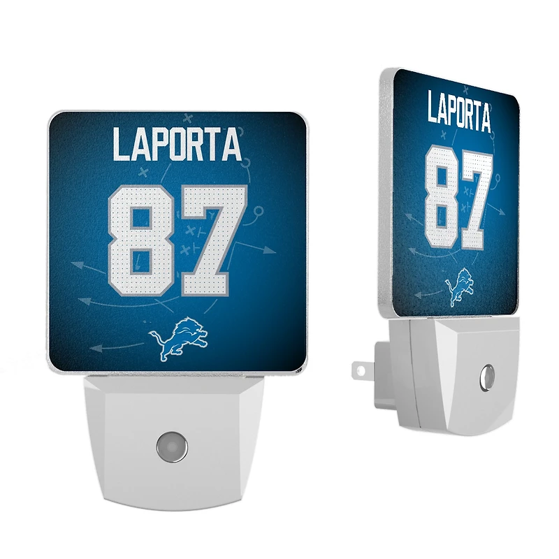 Keyscaper Sam LaPorta Detroit Lions Nightlight 2-Pack
