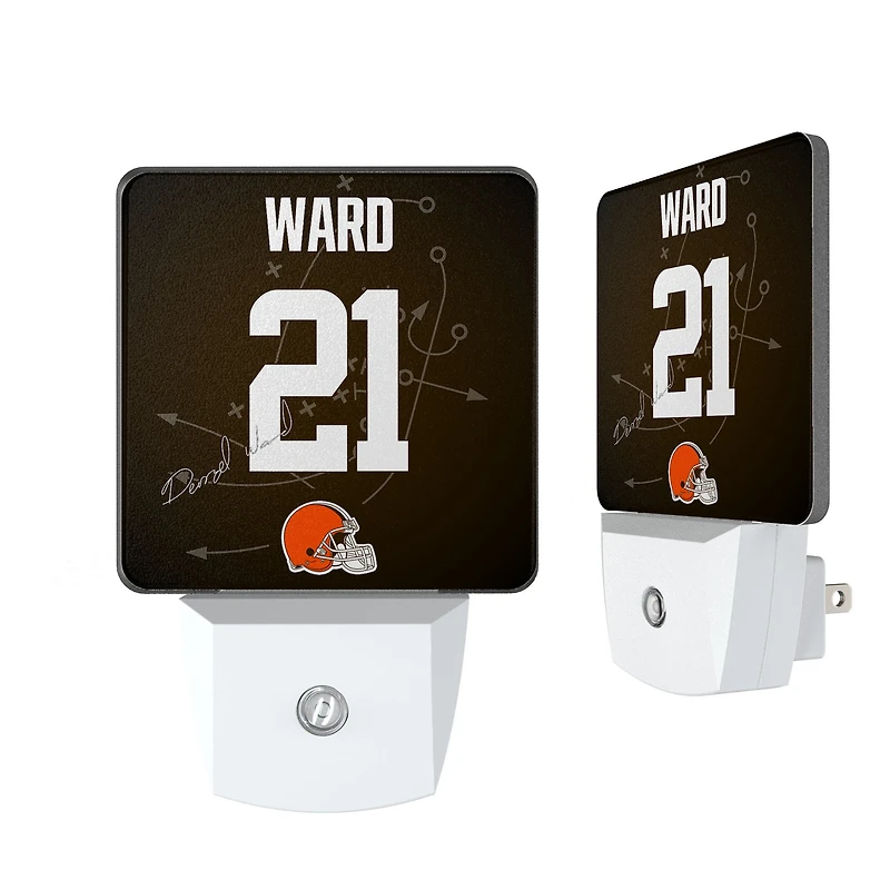Keyscaper Denzel Ward Cleveland Browns  Nightlight 2-Pack