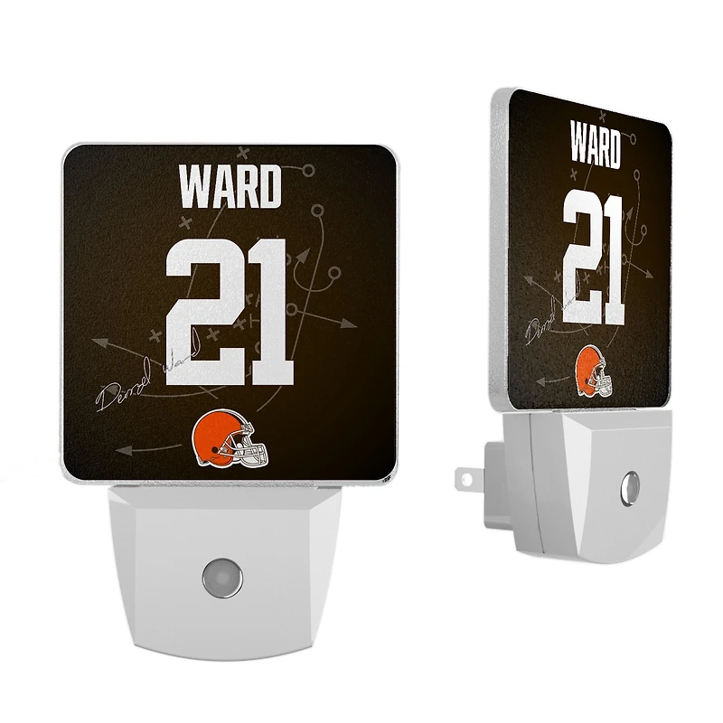 Keyscaper Denzel Ward Cleveland Browns  Nightlight 2-Pack