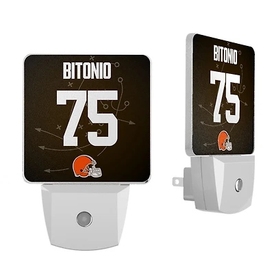 Keyscaper Joel Bitonio Cleveland Browns  Nightlight 2-Pack
