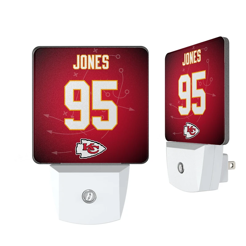 Keyscaper Chris Jones Kansas City Chiefs Nightlight 2-Pack