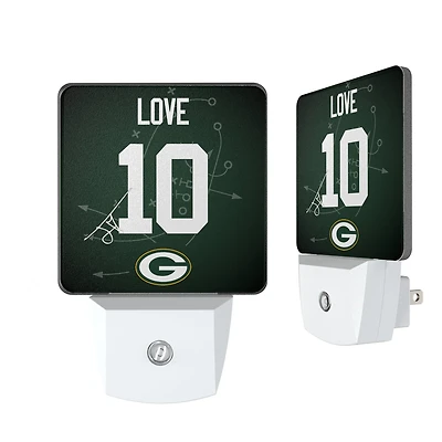 Keyscaper Jordan Love Green Bay Packers Nightlight 2-Pack