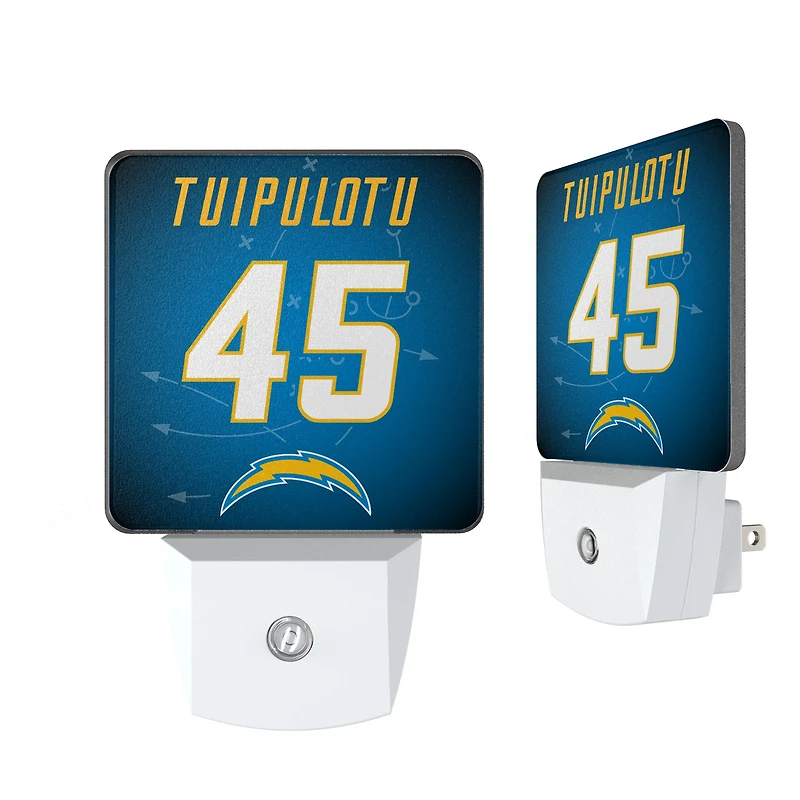 Keyscaper Tuli Tuipulotu Los Angeles Chargers  Nightlight 2-Pack