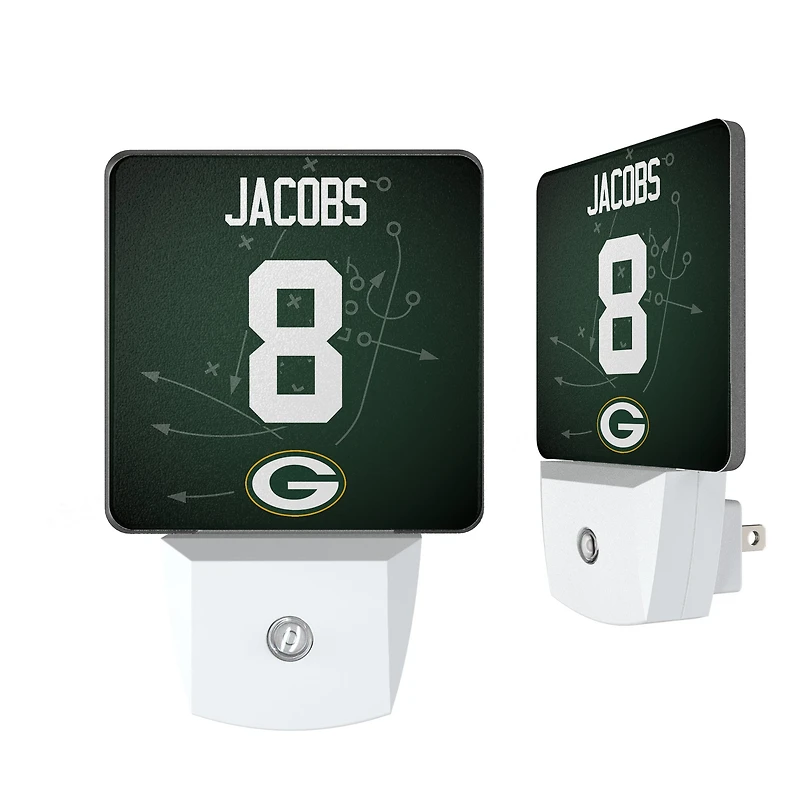 Keyscaper Josh Jacobs Green Bay Packers  Nightlight 2-Pack