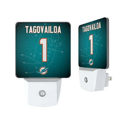 Keyscaper Tua Tagovailoa Miami Dolphins  Nightlight 2-Pack