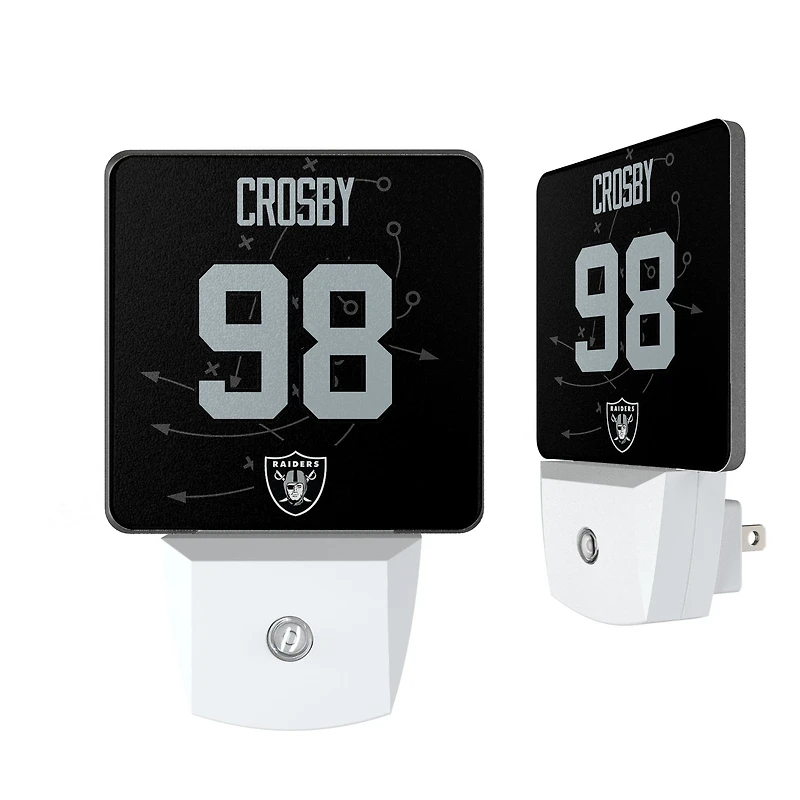 Keyscaper Maxx Crosby Las Vegas Raiders  Nightlight 2-Pack