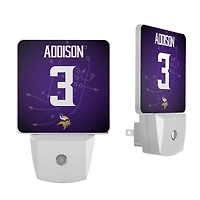 Keyscaper Jordan Addison Minnesota Vikings  Nightlight 2-Pack