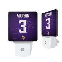 Keyscaper Jordan Addison Minnesota Vikings  Nightlight 2-Pack