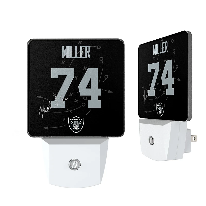 Keyscaper Kolton Miller Las Vegas Raiders  Nightlight 2-Pack