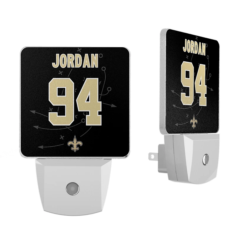 Keyscaper Cameron Jordan New Orleans Saints  Nightlight 2-Pack