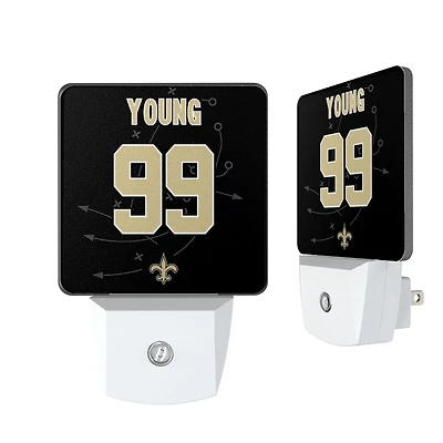 Keyscaper Chase Young New Orleans Saints  Nightlight 2-Pack