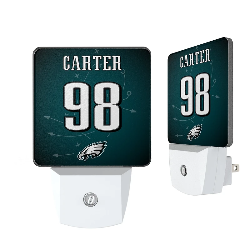 Keyscaper Jalen Carter Philadelphia Eagles  Nightlight 2-Pack