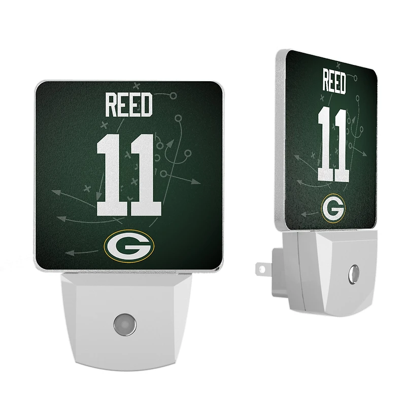 Keyscaper Jayden Reed Green Bay Packers  Nightlight 2-Pack