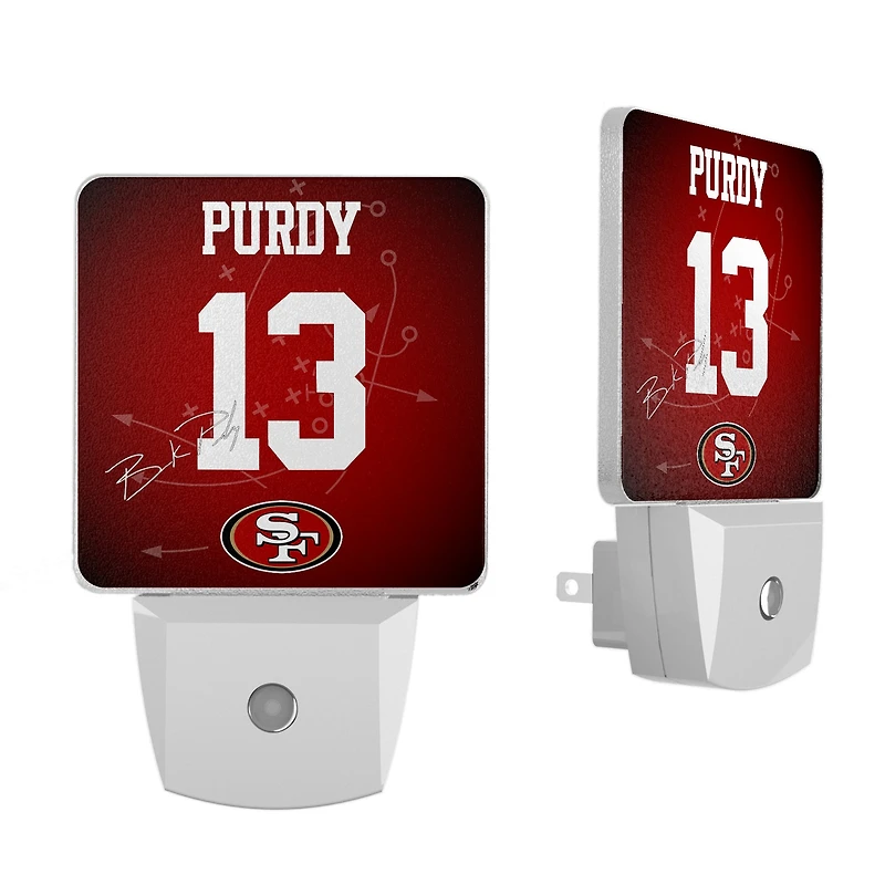 Keyscaper Brock Purdy San Francisco 49ers  Nightlight 2-Pack