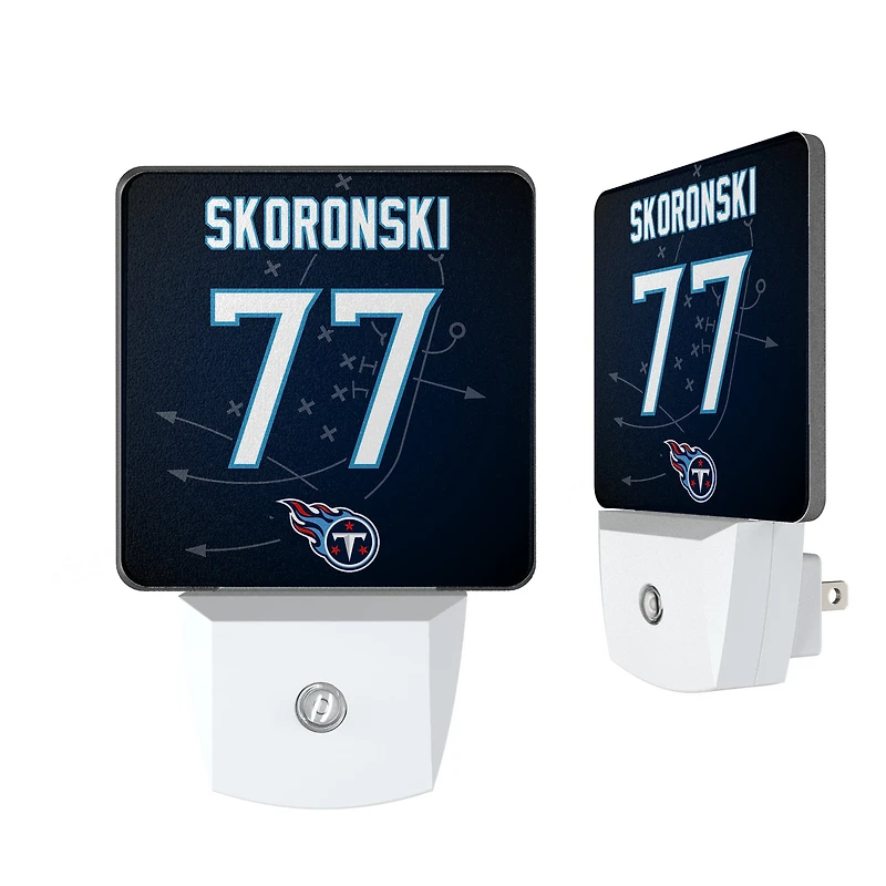 Keyscaper Peter Skoronski Tennessee Titans  Nightlight 2-Pack