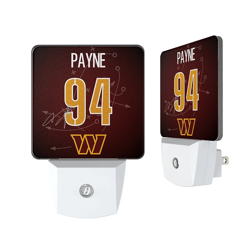 Keyscaper Daron Payne Washington Commanders  Nightlight 2-Pack