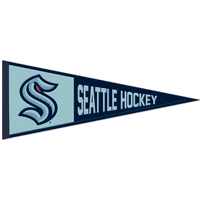 WinCraft Seattle Kraken 13" x 32" Retro Logo Wool Pennant