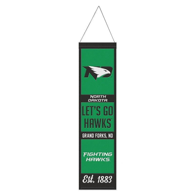 WinCraft North Dakota 8" x 32" Wool Evolution Banner