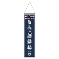 WinCraft UConn Huskies 8" x 32" Wool Evolution Banner