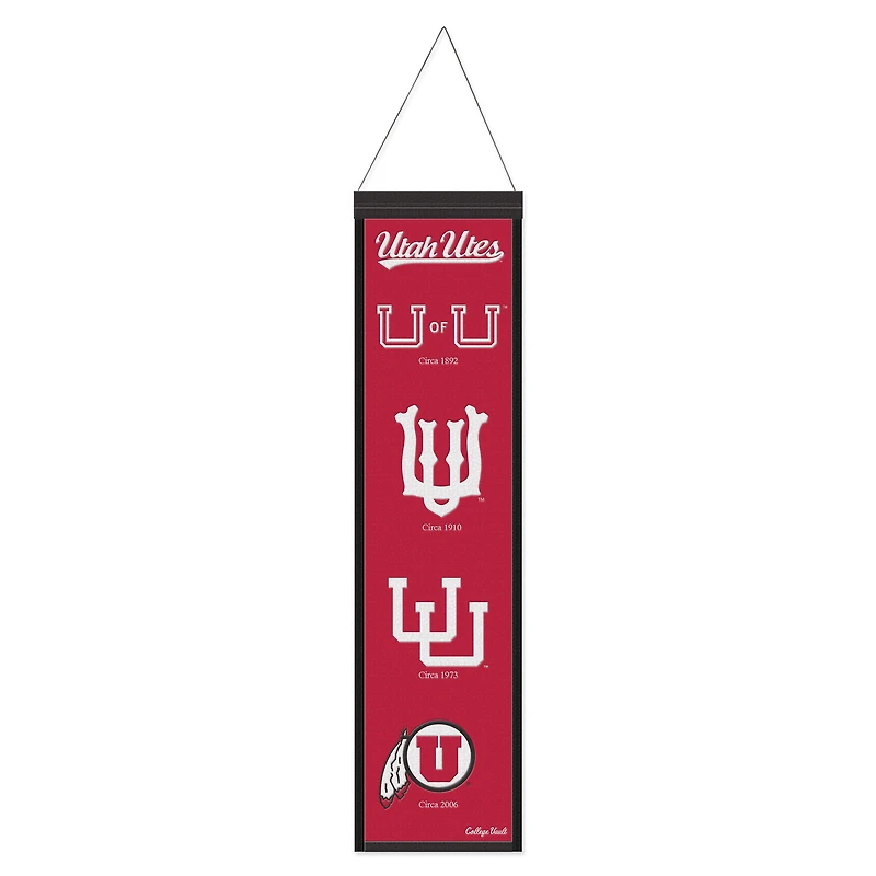 WinCraft Utah Utes 8" x 32" Wool Evolution Banner
